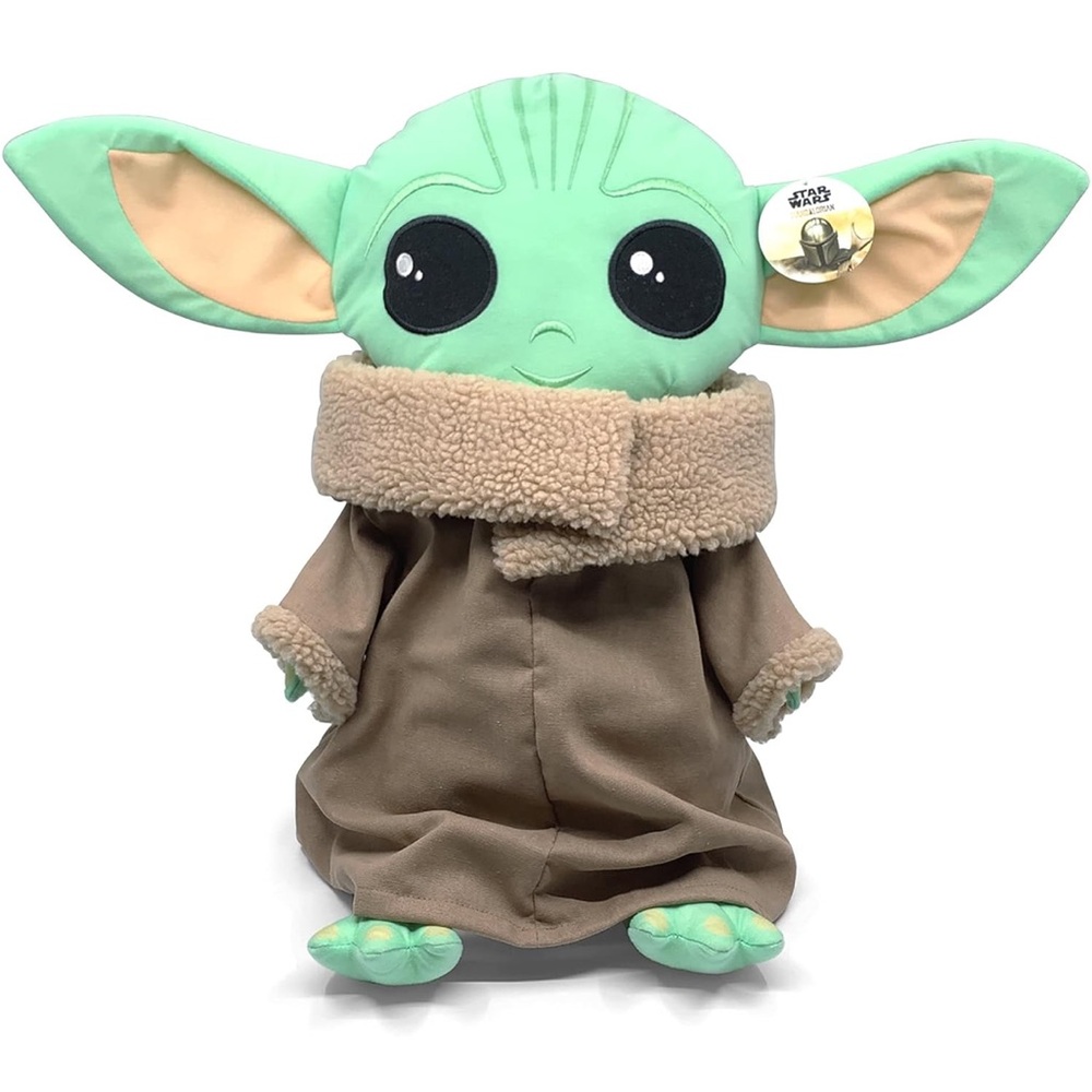 The Mandalorian Baby Yoda Plush Pillow Buddy, Star Wars Kids Bedding 18 x 8 x 5